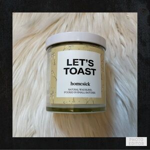Homesick Let’s Toast Jar Candle - New - 7.5 oz.